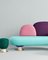 Toadstool Collection Ensemble Sofa, Table and Puffs by Masquespacio, Set of 5 10