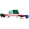 Toadstool Collection Ensemble Sofa, Table and Puffs by Masquespacio, Set of 5, Image 1