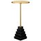 Granite and Steel Gold Top Side Table 1