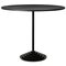 Steel Side Table with Black Marble Base, Image 1