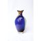 Blue and Amber Sculpted Blown Glass Vase by Pia Wüstenberg for Forma, Image 2