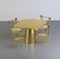 Gold Lackierter Holz Donald Tisch von Chapel Petrassi für Design M 4