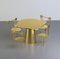 Gold Lacquered Wood Donald Table by Chapel Petrassi for Design M 4