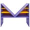 Violet Lacquered Wood Bikini Bookcase by Chapel Petrassi for Design M, Image 3