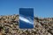 Sandy Shore mit Schaumstoff, nautischer Cyanotypie Druck auf Aquarellpapier, Strand Küste, 2021 2