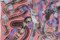 Pennellate nere su salmone, pittura astratta su carta, pastello moderno, 2021, Immagine 6