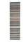 Vintage Turkish Striped Rainbow Rug, Image 1