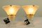 Vintage Hand Blown Wall Lamps with Painted Glass Shades from Doria Leuchten, Set of 2 4