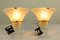 Vintage Hand Blown Wall Lamps with Painted Glass Shades from Doria Leuchten, Set of 2, Image 4