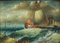 Pinturas marinas, principios del siglo XX. Juego de 2, Imagen 5