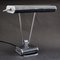 French Art Deco Charcoal Grey & Chrome Table Lamp by Eileen Gray for Jumo, 1940s 1