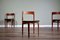 Teak and Leatherette Dining Chairs from Nathan, 1960s, Set of 4, Image 1