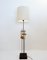 Vintage Swedish Glass and Iron Floor Lamp by Erik Hoglund 1