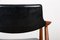 Danish Teak & Black Skai Model 43 Desk Chair by Erik Kirkegaard for Hong Stolfabrik, 1960s, Image 11