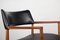 Chaise de Bureau, Modèle 43, en Teck et en Skaï Noir par Erik Kirkegaard pour Hong Stolfabrik, Danemark, 1960s 25