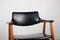 Chaise de Bureau, Modèle 43, en Teck et en Skaï Noir par Erik Kirkegaard pour Hong Stolfabrik, Danemark, 1960s 23