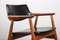 Danish Teak & Black Skai Model 43 Desk Chair by Erik Kirkegaard for Hong Stolfabrik, 1960s 19