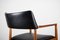Chaise de Bureau, Modèle 43, en Teck et en Skaï Noir par Erik Kirkegaard pour Hong Stolfabrik, Danemark, 1960s 26