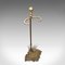 Antique French Art Nouveau Brass Umbrella / Cane Stand 7