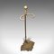Antique French Art Nouveau Brass Umbrella / Cane Stand, Image 7