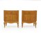 Vintage French Art Deco Cherrywood Bedside Cabinets, Set of 2, Image 1