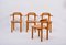 Mid-Century Modern Scandinavian Rustic Dining Chairs, Set of 4 6