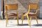 Vintage Stühle aus Massiver Buche & Stoff, Frankreich, 1950er, 2er Set 7