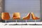 Chaises Swivel Space Age en Chrome et Tissu, 1960s, Allemagne, Set de 4 1