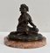 Bronze Patina Brune of Girl With Flowers, 20th Century 4