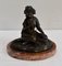 Bronze Patina Brune of Girl With Flowers, 20th Century 1