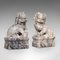 Pair, Antique Decorative Dogs of Fu, Chinese, Statue, Ornament, Victorian, 1900 , Set of 2, Image 2