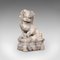 Pair, Antique Decorative Dogs of Fu, Chinese, Statue, Ornament, Victorian, 1900 , Set of 2, Image 4