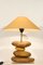 Lampada vintage a forma di sabbia gialla a rulli di François Chatain, Francia, anni '90, Immagine 4