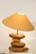 Lampada vintage a forma di sabbia gialla a rulli di François Chatain, Francia, anni '90, Immagine 2