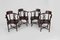 Asian Carved Inlaid Wood Armchairs, Early 20th Century, Set of 4 8