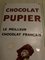 Panneau Publicitaire Chocolat Pupier Art Déco par Jean Dylen, France, 1920s 33