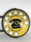 Señal de teléfono italiana de metal de dos caras esmaltado en amarillo, años 70, Imagen 7