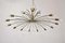 Huge Brass & Crystal Glass 14-Arm Chandelier Attributed to Lobmeyr, 1950s 3