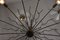 Lámpara de araña de 14 brazos y latón, atribuida a Lobmeyr, años 50, Imagen 4