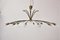 Lámpara de araña de 14 brazos y latón, atribuida a Lobmeyr, años 50, Imagen 2