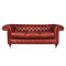 20th Century Leather Chesterfield 3-Seat Sofa, 1980s, Image 1