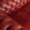 20th Century Leather Chesterfield 3-Seat Sofa, 1980s 6