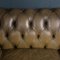 Leather Chesterfield 3-Seat Sofa with Button Down Seats, 20th Century 14