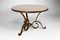Circular Gilded Wrought-Iron & Marble Table by Raymond Subes, 1935, Image 3