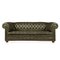 20th Century Leather Chesterfield Sofa with Button Down Seat, 1960s, Image 1