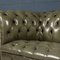 20th Century Leather Chesterfield Sofa with Button Down Seat, 1960s 6