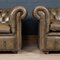 20th Century Leather Chesterfield Armchairs, 1970s, Set of 2 23
