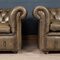 20th Century Leather Chesterfield Armchairs, 1970s, Set of 2, Image 23