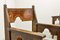Geschnitzte orientalische Armlehnstühle aus geschnitztem Holz, 1950er, 2er Set 9
