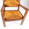 Stühle aus Holz und Stroh mit Verstellbaren Rückenlehnen, 1960er, 2er Set 5